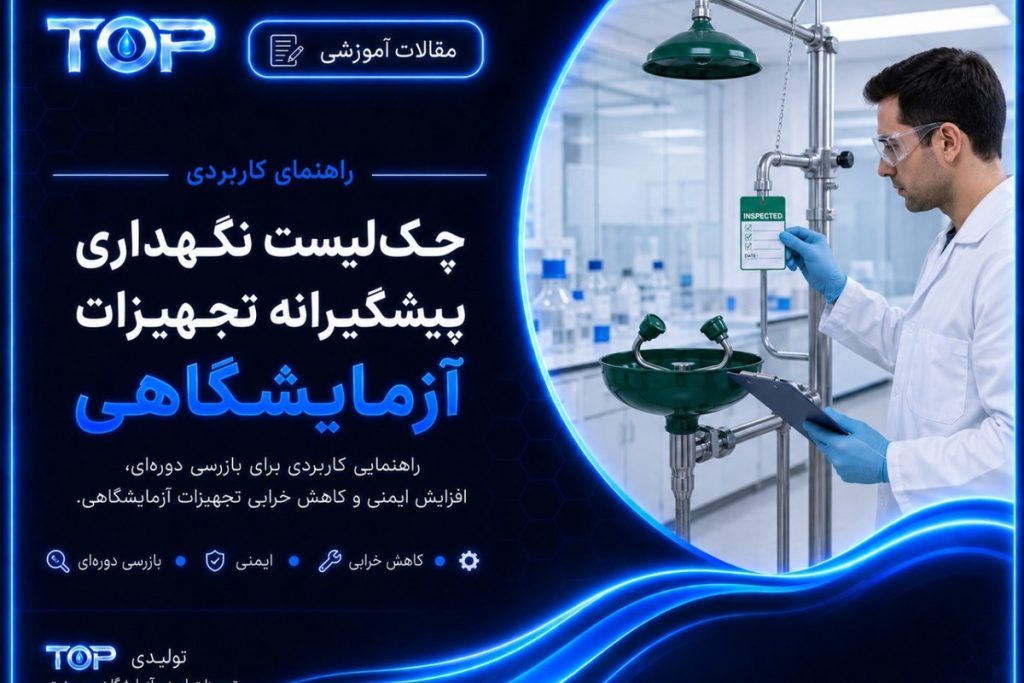چک لیست نگهداری پیشگیرانه تجهیزات آزمایشگاهی و بازرسی چشم شوی اضطراری
