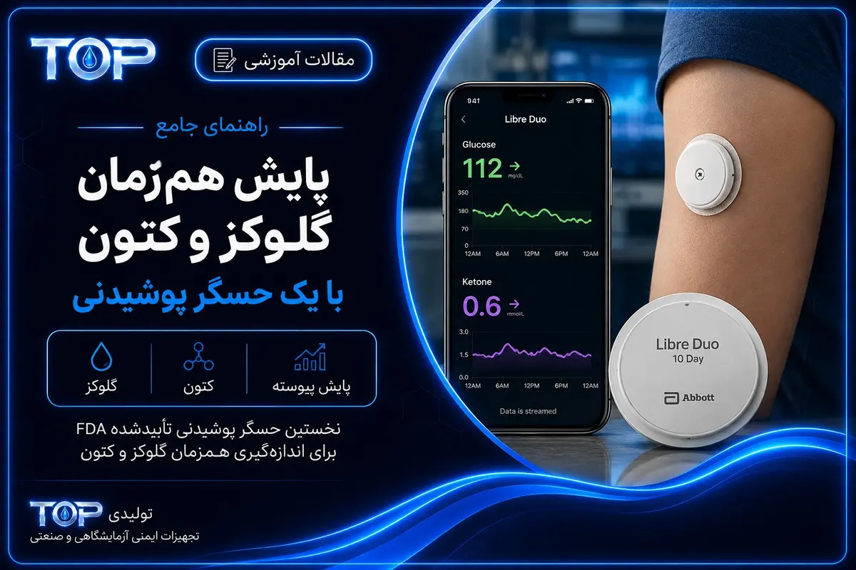 پایش هم‌زمان گلوکز و کتون با حسگر پوشیدنی Libre Duo