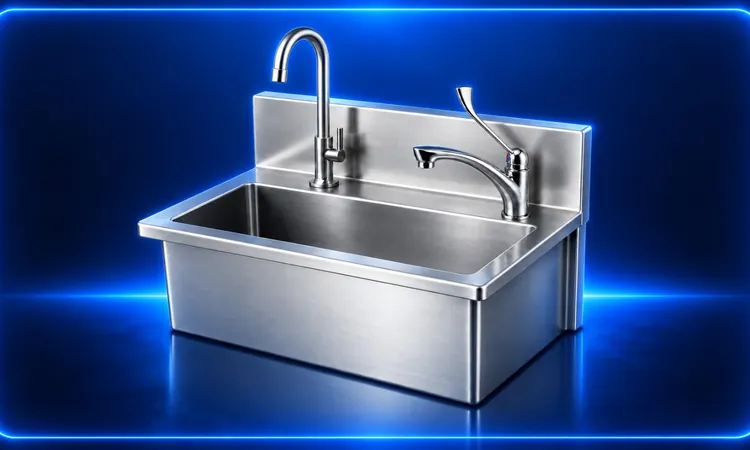 سینک استیل آزمایشگاهی تاپ